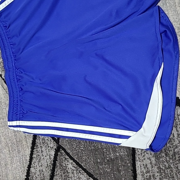 ADIDAS CLIMA COOL 3-STRIPE EMBROIDERED LOGO ATHLETIC SHORTS - Picture 2 of 10
